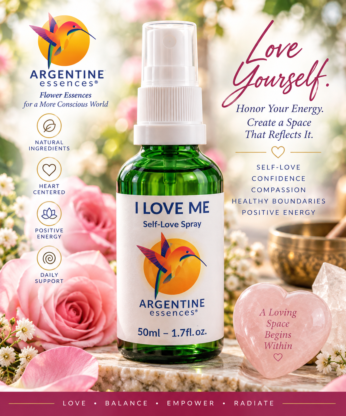 I LOVE ME — Argentine Space & Aura Spray