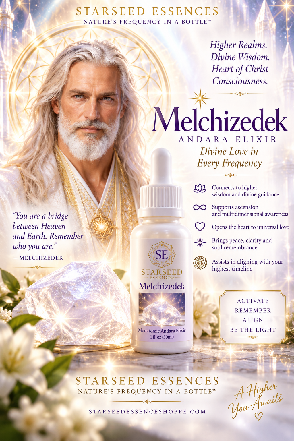 Melchizedek Monatomic Crystal Andara Elixir