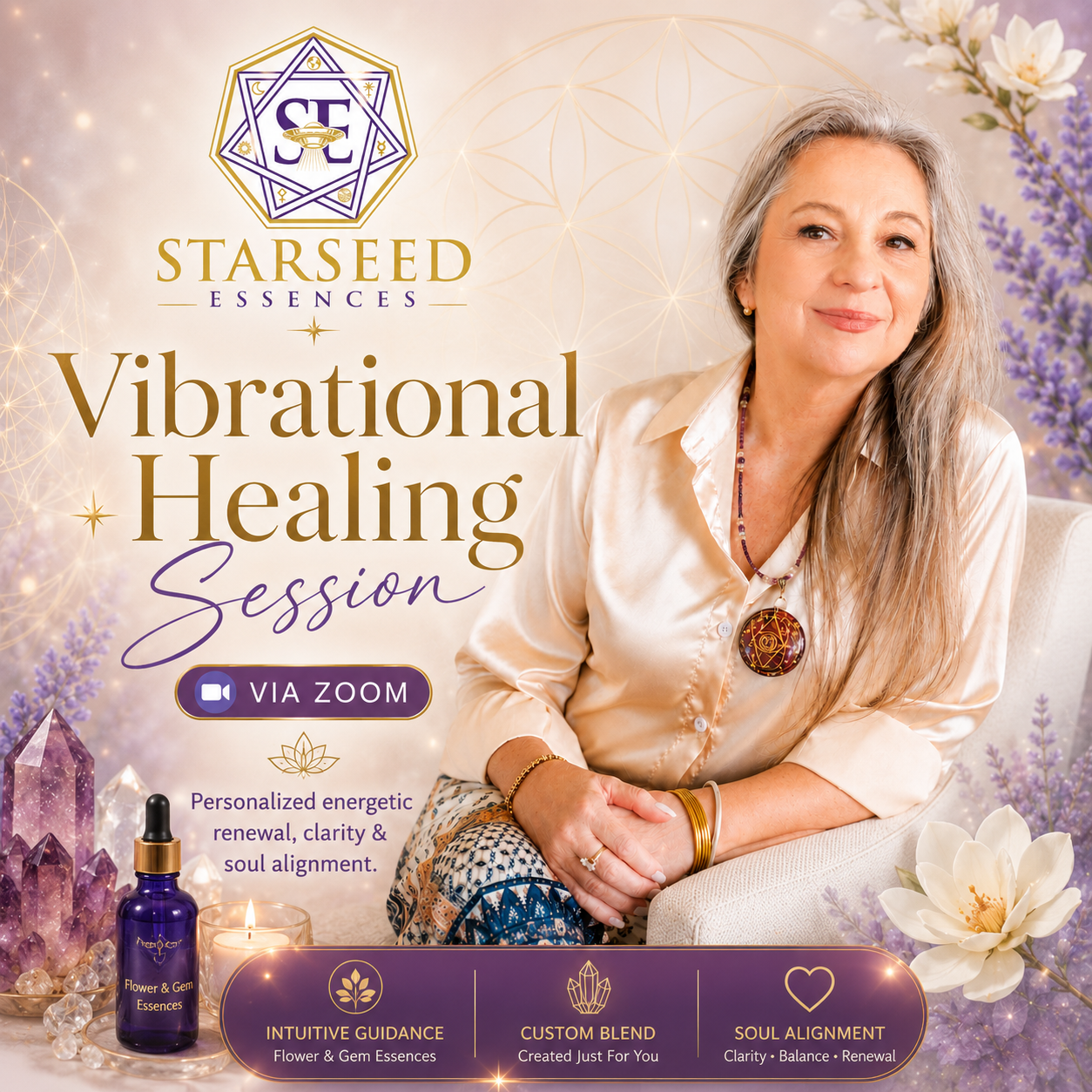 Flower and Gem Vibrational Healing Consultation | Advanced Practitioner