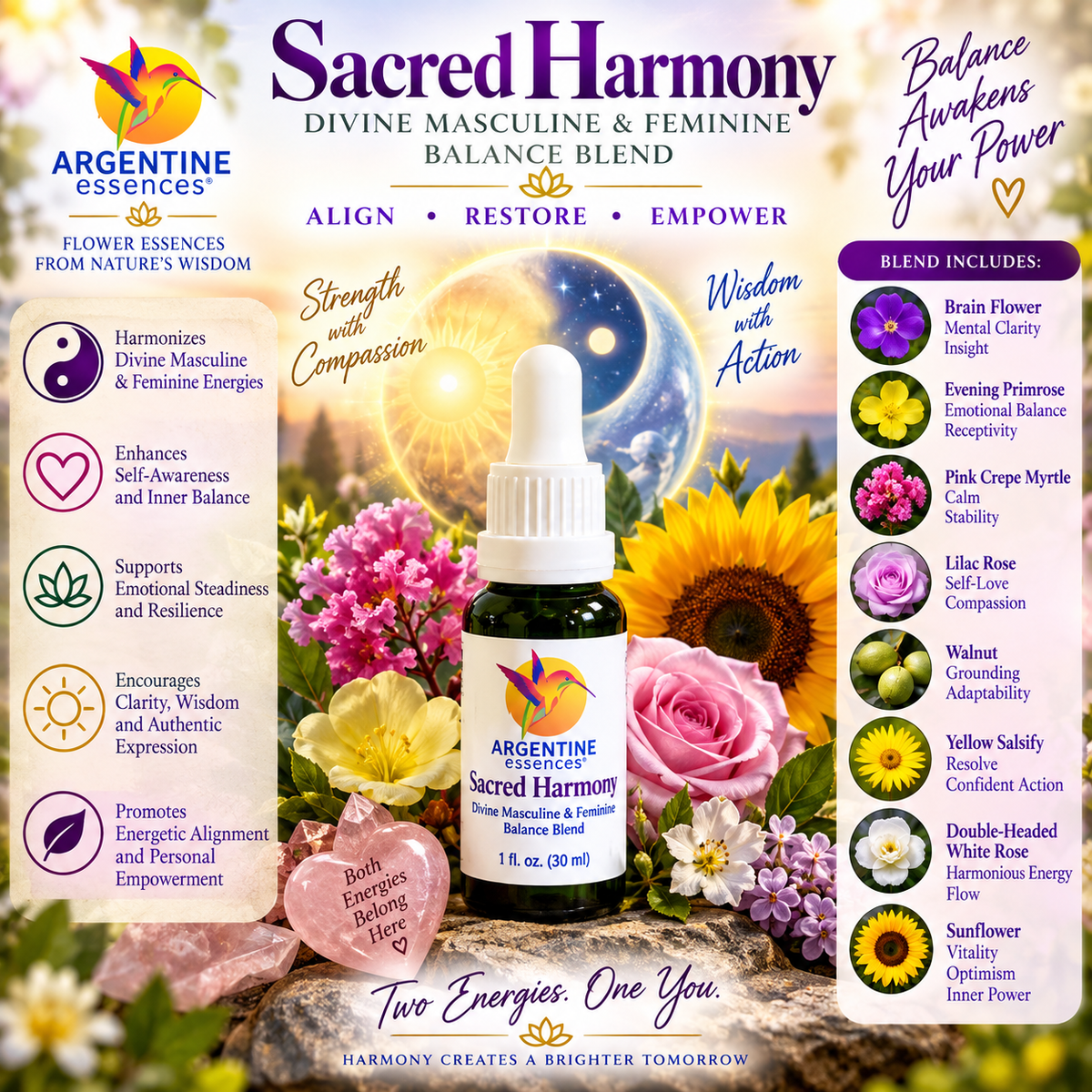Sacred Harmony – Divine Masculine & Feminine Balance Blend