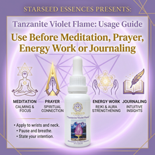 Load image into Gallery viewer, Tanzanite Violet Flame Andara Essence, Monatomic Crystal Elixir, Spiritual Transformation Remedy