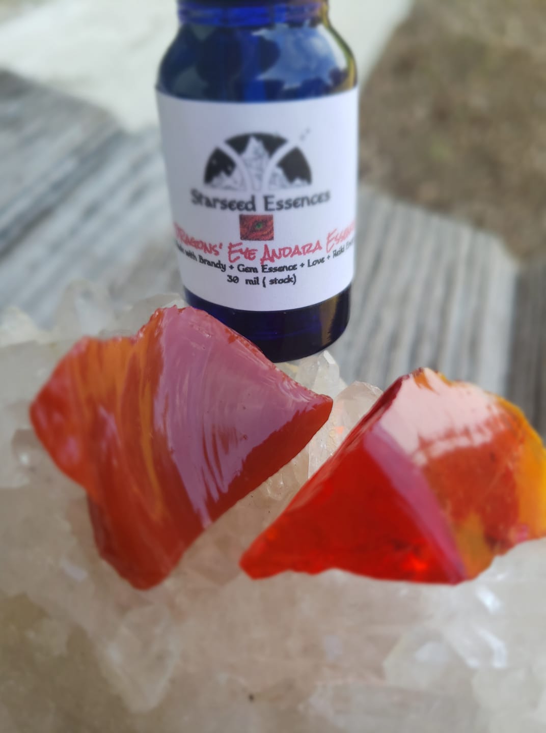 Dragon Heart and Dragon Eye Crystal Andara Essence