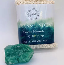 Load image into Gallery viewer, Transcendent Green Fluorite Crystal Soap