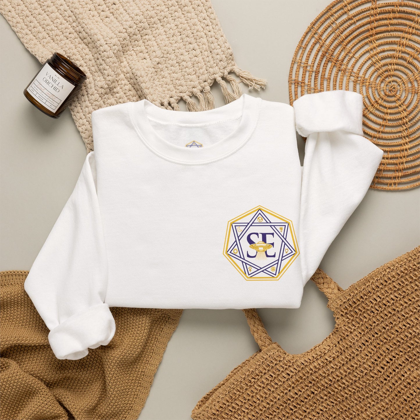 Starseed Alchemist Crewneck Sweatshirt — Spiritual Metaphysical Graphic Pullover