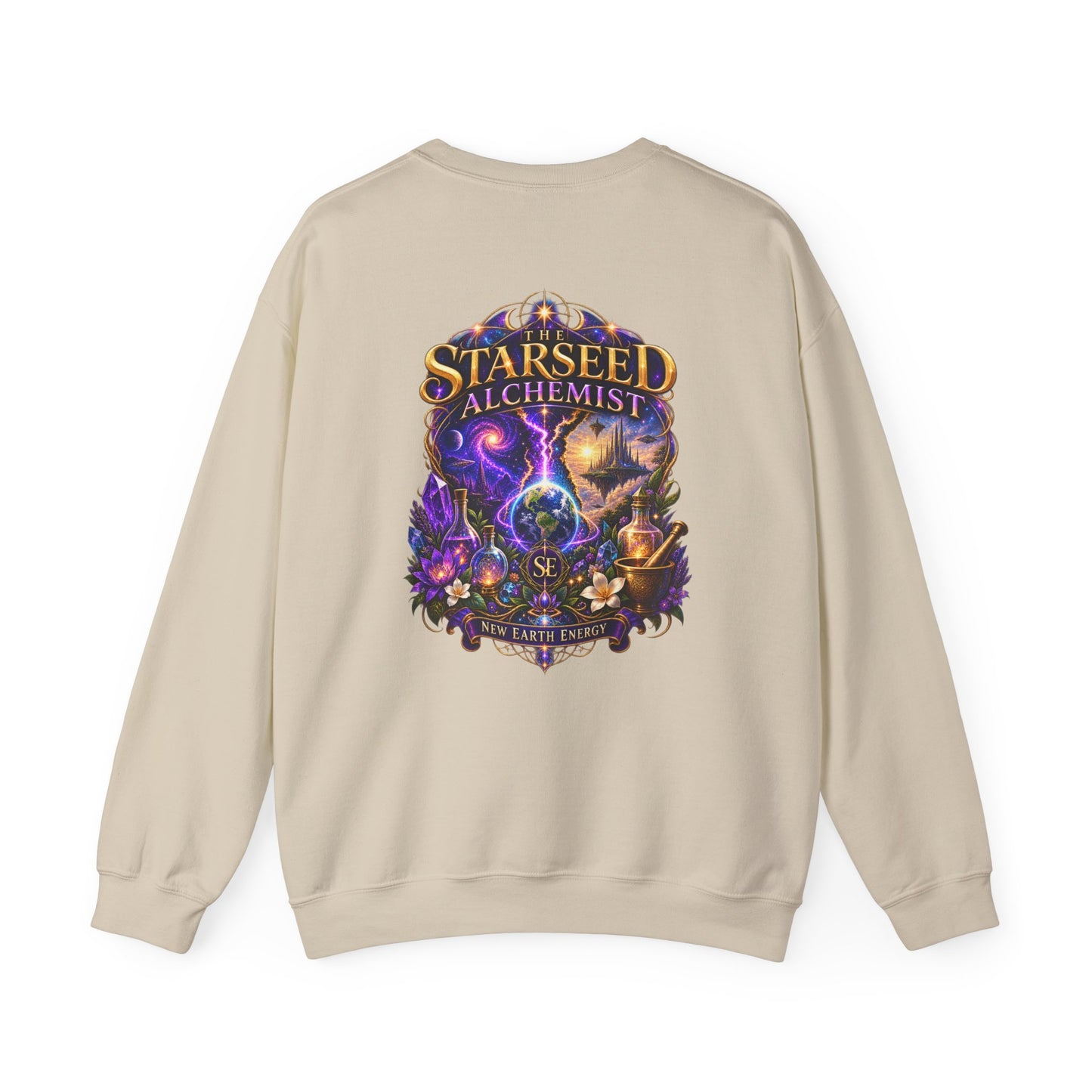 The Starseed Alchemist™ New Earth Energy Cosmic Crewneck Sweatshirt