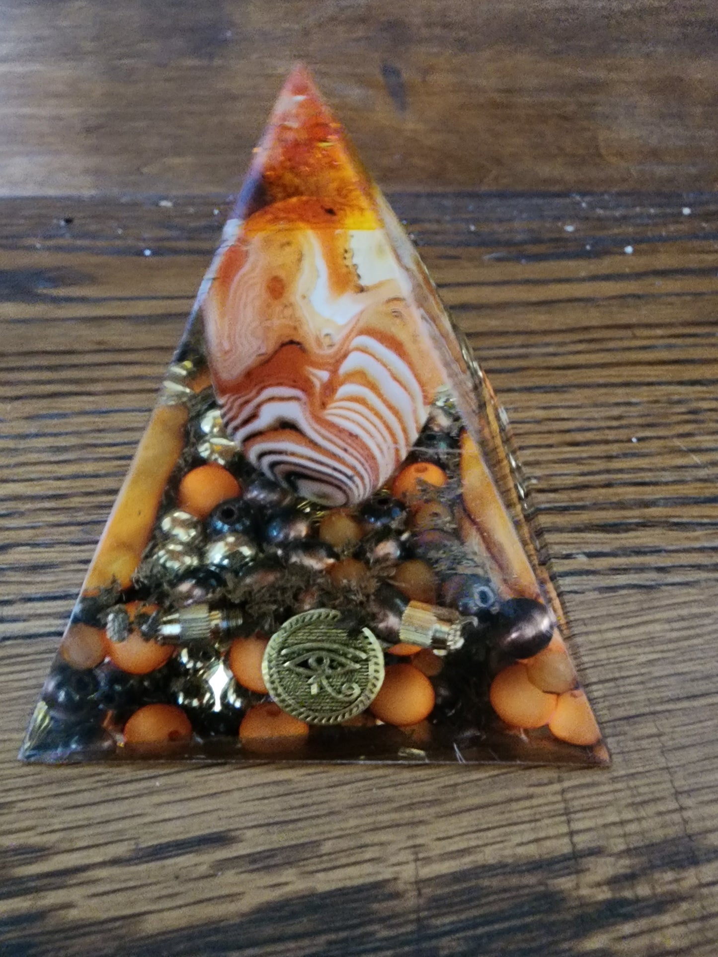 Solar Flare Orgonite with Giza Crystal