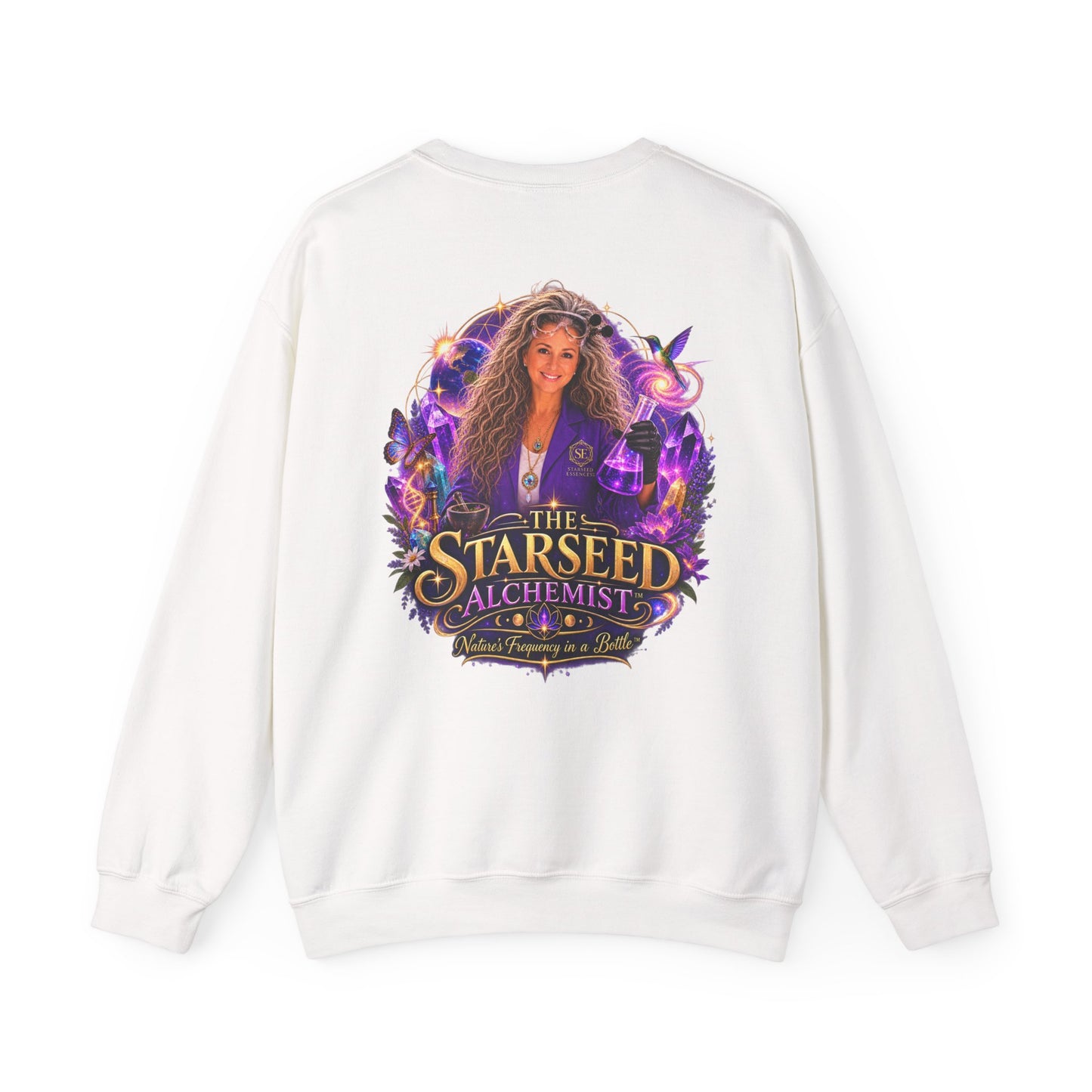 Starseed Alchemist Crewneck Sweatshirt — Spiritual Metaphysical Graphic Pullover