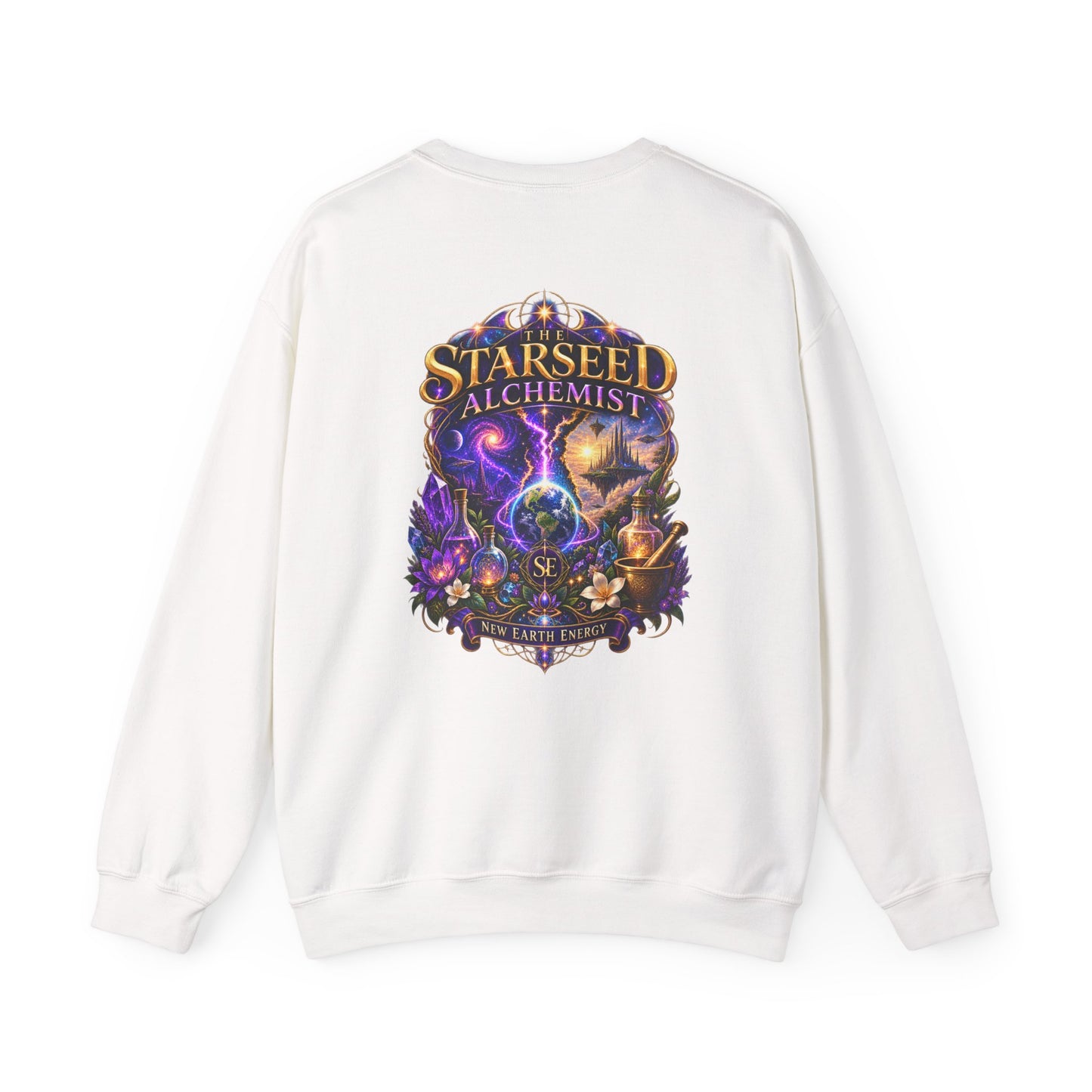 The Starseed Alchemist™ New Earth Energy Cosmic Crewneck Sweatshirt