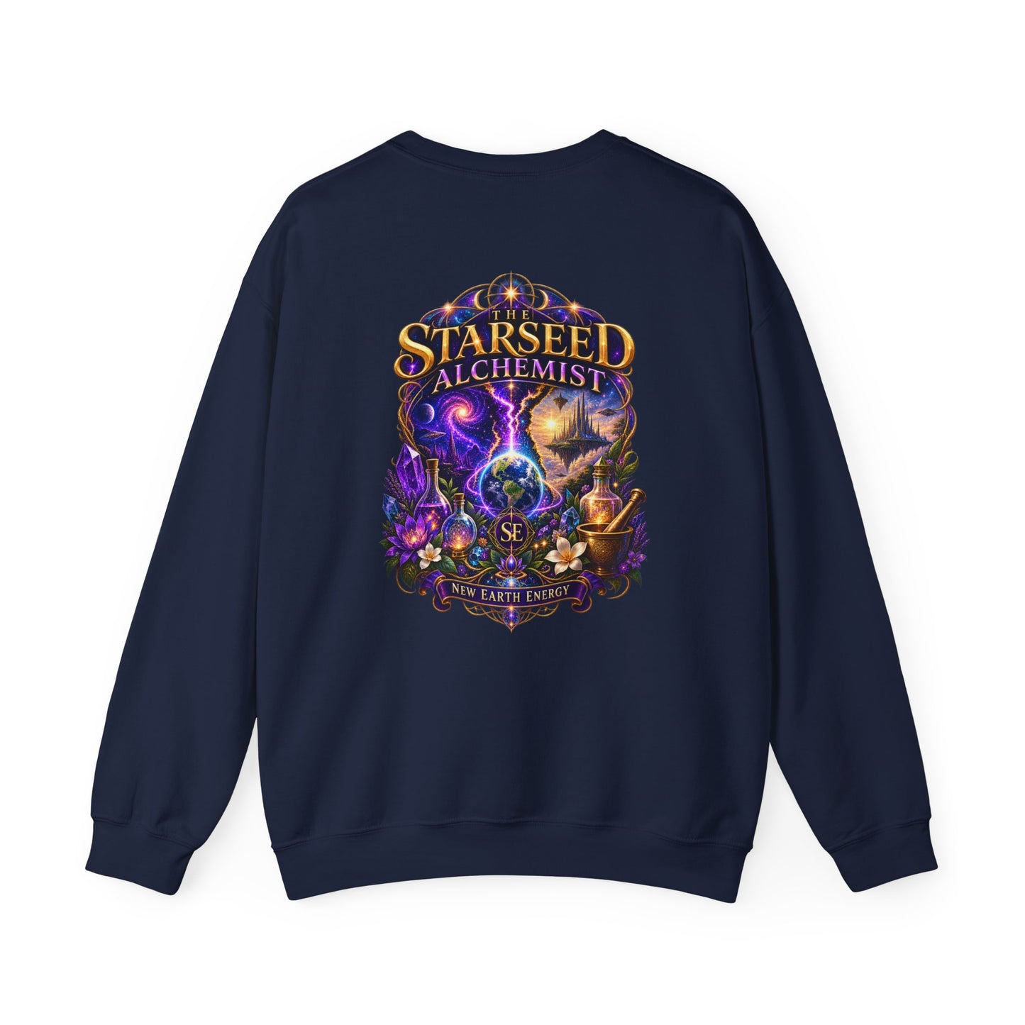 The Starseed Alchemist™ New Earth Energy Cosmic Crewneck Sweatshirt