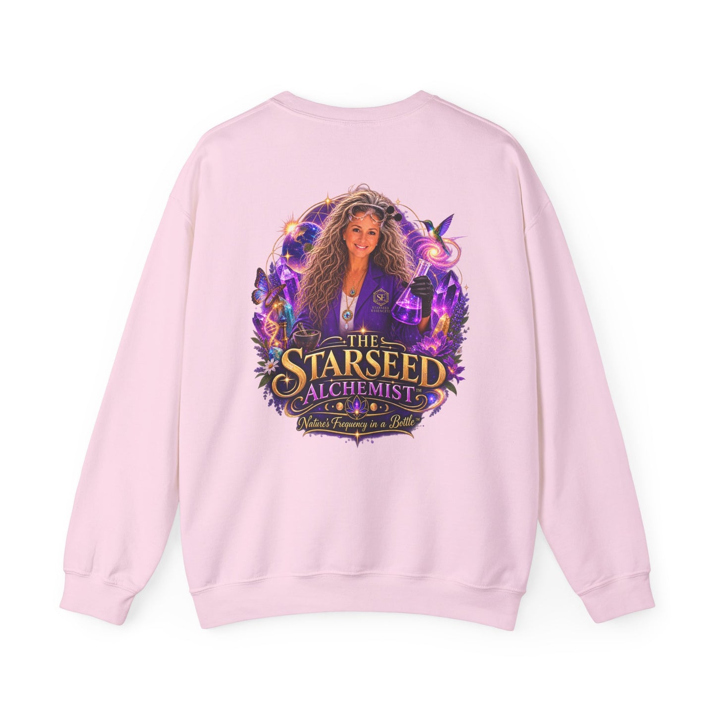 Starseed Alchemist Crewneck Sweatshirt — Spiritual Metaphysical Graphic Pullover