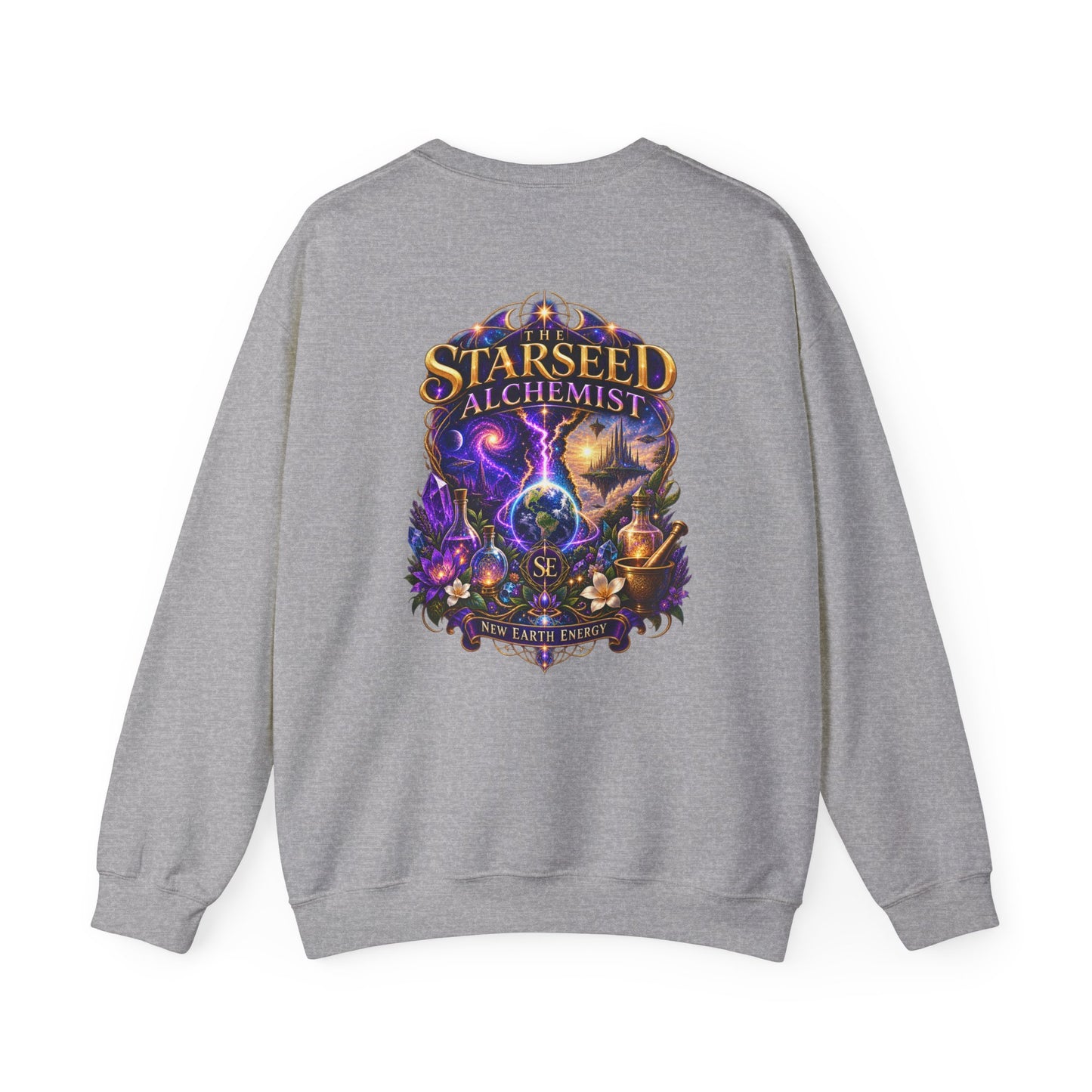 The Starseed Alchemist™ New Earth Energy Cosmic Crewneck Sweatshirt