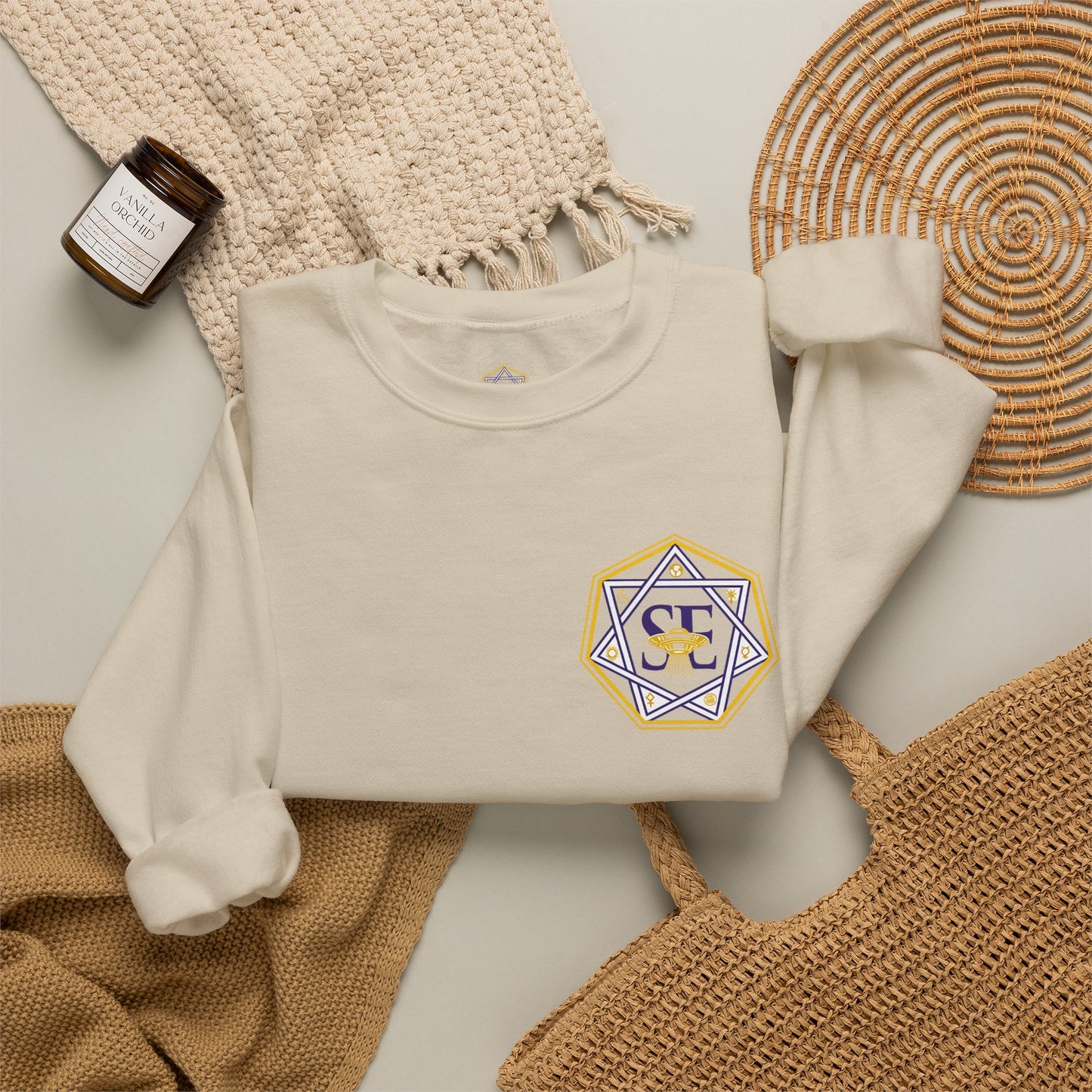 Starseed Alchemist Crewneck Sweatshirt — Spiritual Metaphysical Graphic Pullover