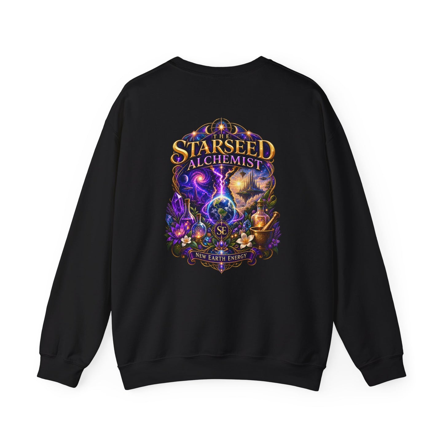 The Starseed Alchemist™ New Earth Energy Cosmic Crewneck Sweatshirt