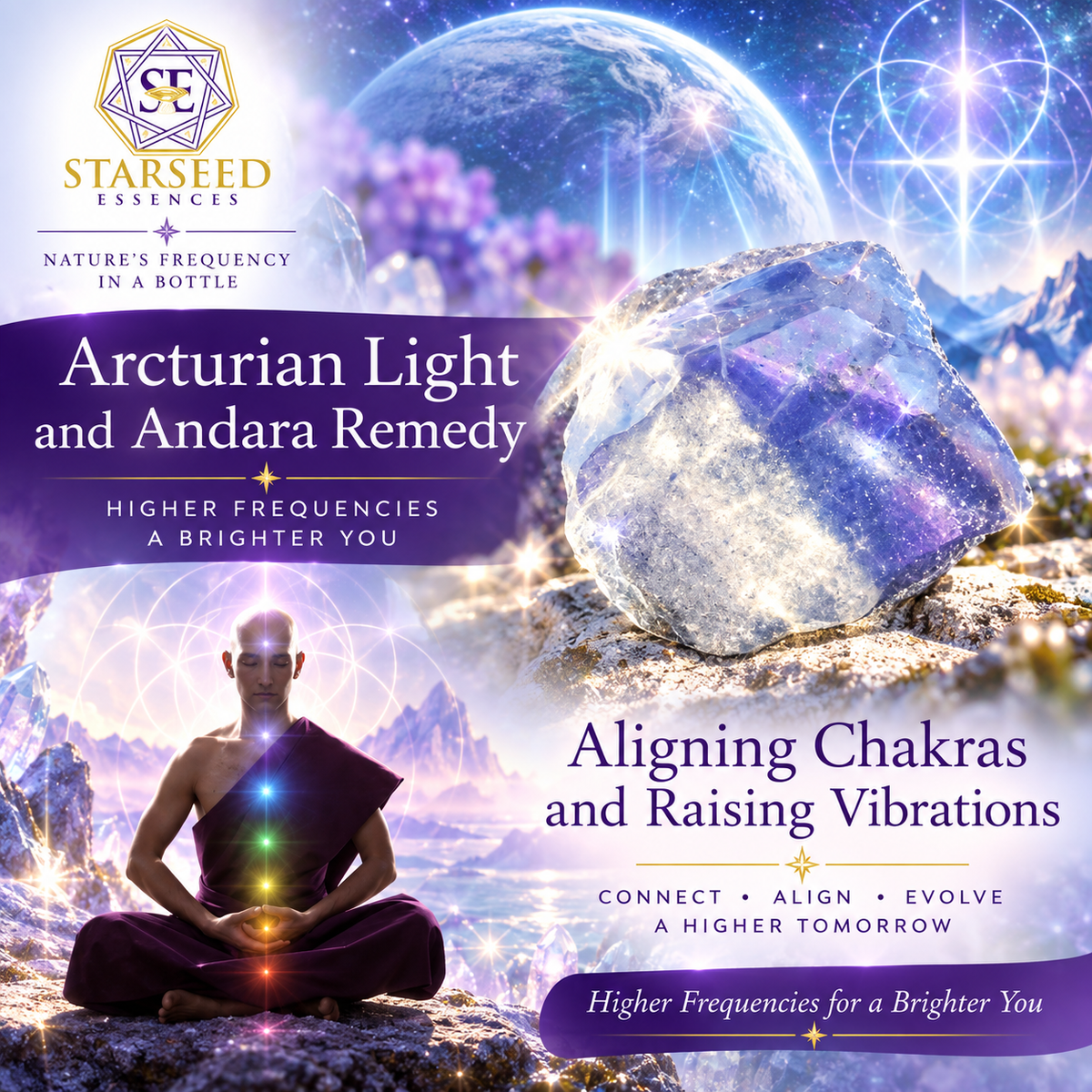 Arcturian Light Crystal Andara Elixir — 9th Dimensional Frequencies