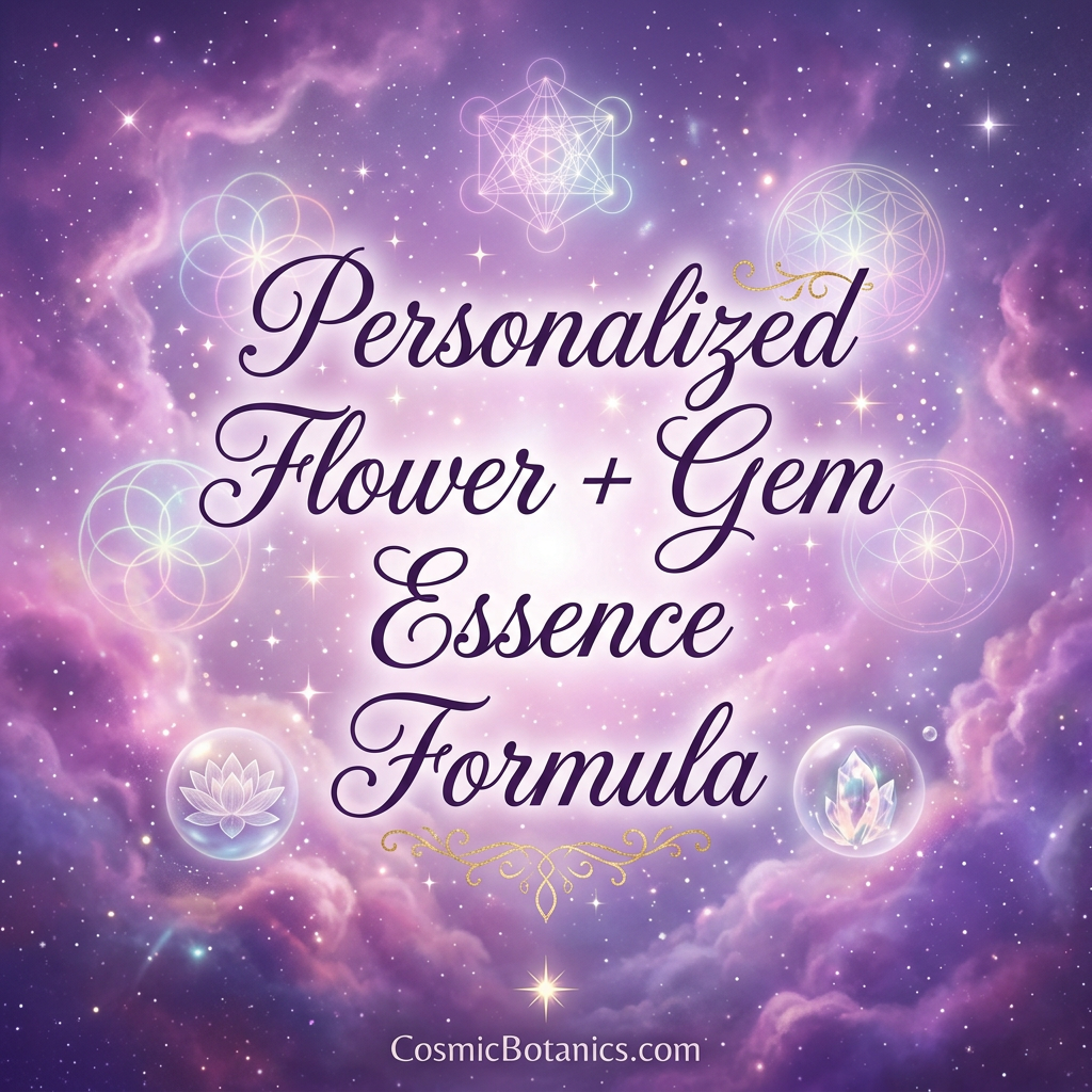 Custom Vibrational Essence Blend – Personalized Flower, Crystal & Starseed Essence Formula
