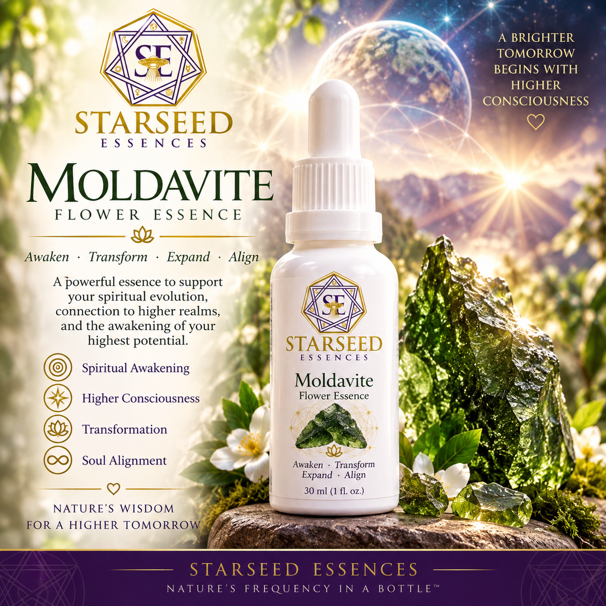 Moldavite Tektite Vibrational Essence