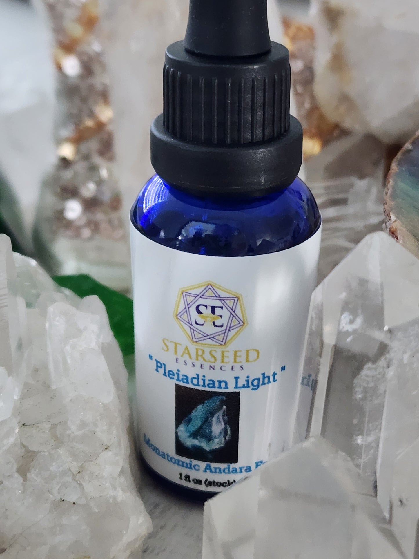 Pleiadian Light Andara Essence, Monatomic Crystal Elixir, Starseed Energy Remedy, Spiritual Alignment Tool