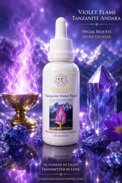 Tanzanite Violet Flame Andara Monatomic Crystal Elixir