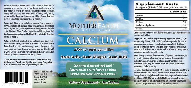 Mother Earth Minerals - Calcium