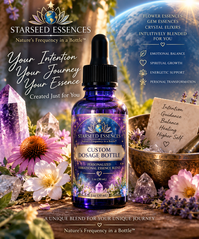 Custom Dosage Bottle | Personalized Flower & Gem Essence Blend