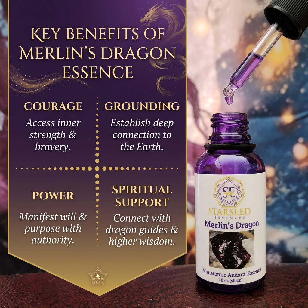 Merlin's Dragon Monatomic Crystal Andara Essence