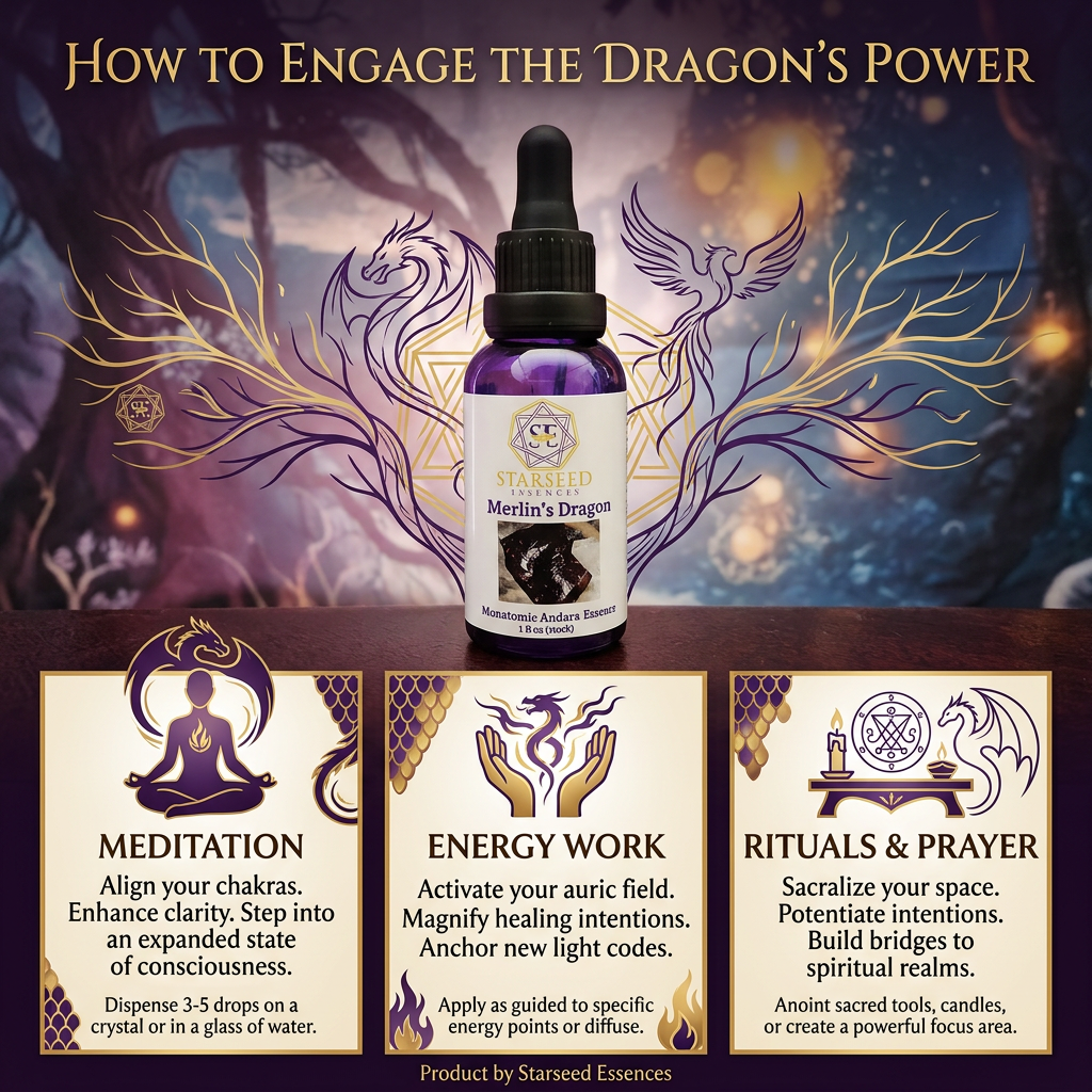 Merlin's Dragon Monatomic Crystal Andara Essence
