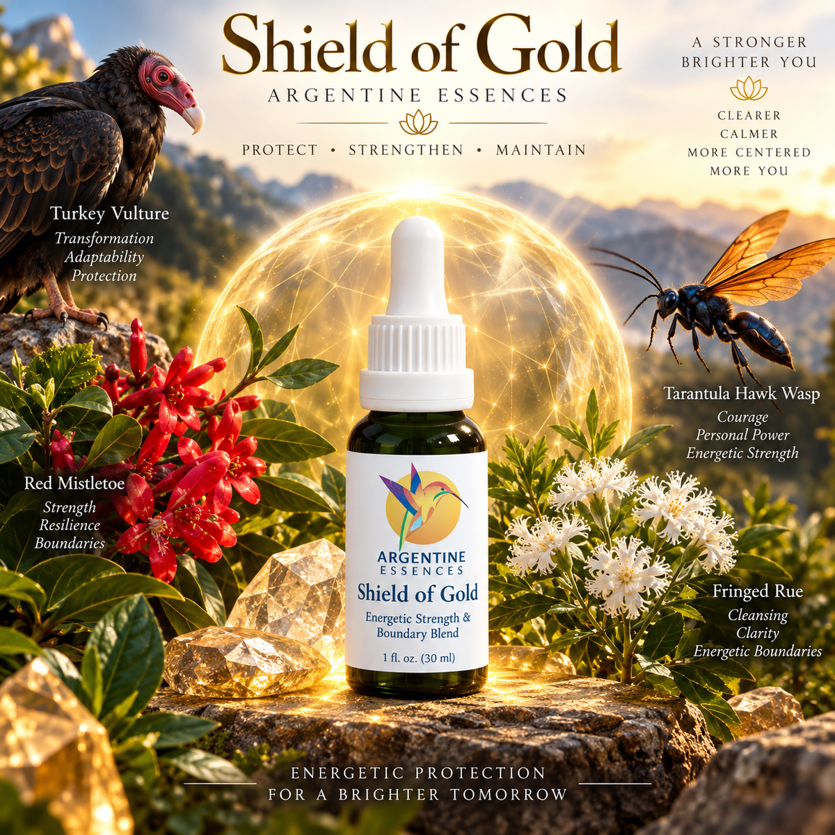 Shield of Gold – Energetic Strength & Boundary Blend