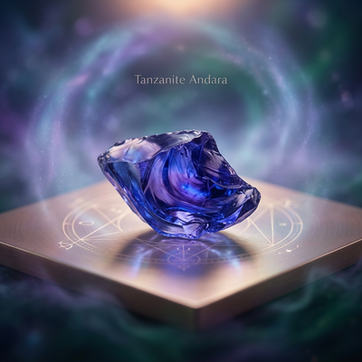 Tanzanite Violet Flame Andara Essence, Monatomic Crystal Elixir, Spiritual Transformation Remedy