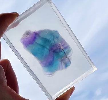 Ethereal Rainbow Fluorite Crystal Soap