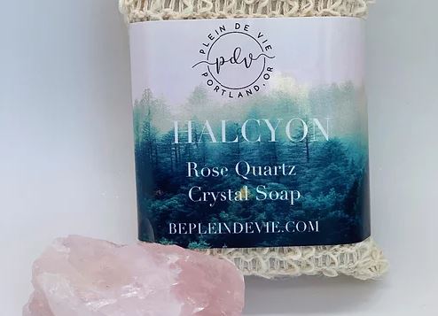 Halcyon Rose Quartz Crystal Soap
