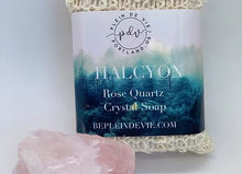 Load image into Gallery viewer, Halcyon Rose Quartz Crystal Soap
